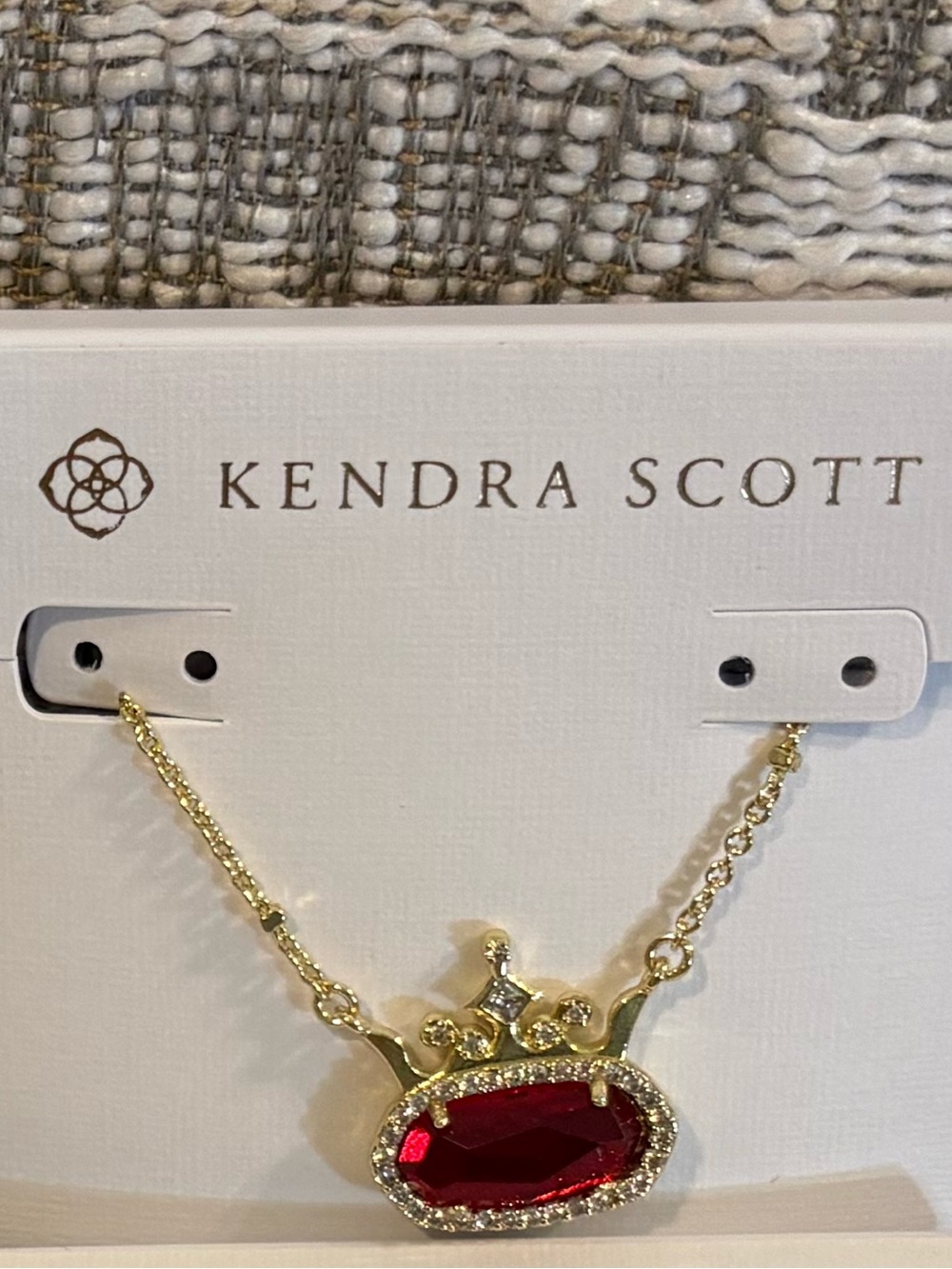 Kendra Scott Gold Necklace with Multicolor Oval Pendant Selection